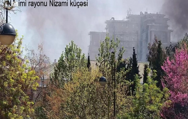 Fire at a warehouse in Baku: traffic restricted