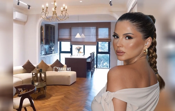 Aynişan Quliyevanın retro tərzində olan geniş evi