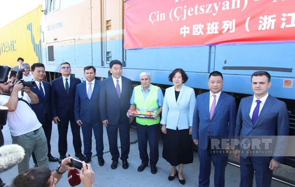 The Chinese train successfully arrived in Baku after a long journey from the Celestial Empire
