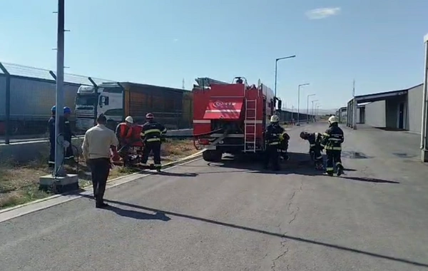 FHN SOCAR-ınzavodunda yanğın-taktiki təlim keçirib