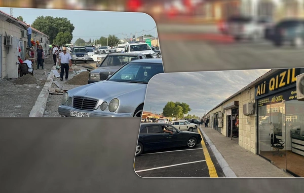 Bu ərazidə qanunsuz küçə ticarəti və yararsız reklam lövhələri yığışdırıldı