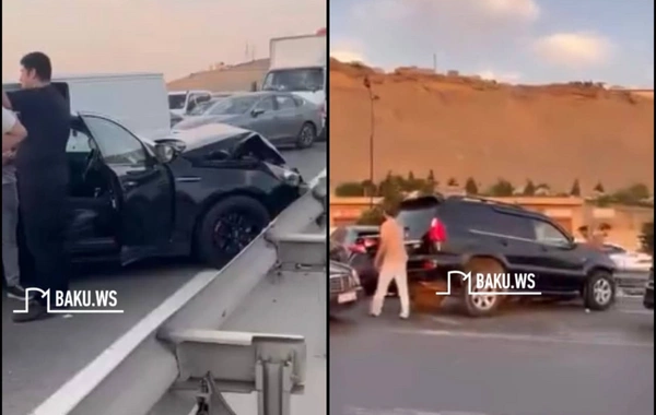 Bakıda zəncirvari qəza
