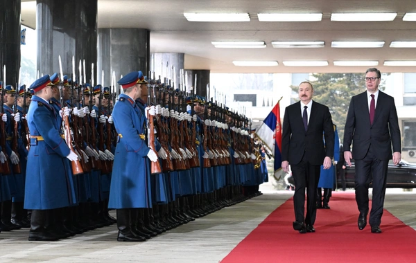 Состоялась церемония официальной встречи Президента Ильхама Алиева в Белграде