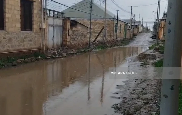 В Гяндже дождь вызвал серьезные последствия