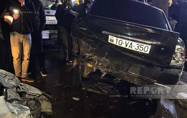 Sumqayıtda zəncirvari QƏZA: Səkkiz maşın toqquşdu