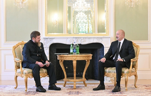 İlham Əliyev Ramzan Kadırovu qəbul edib
