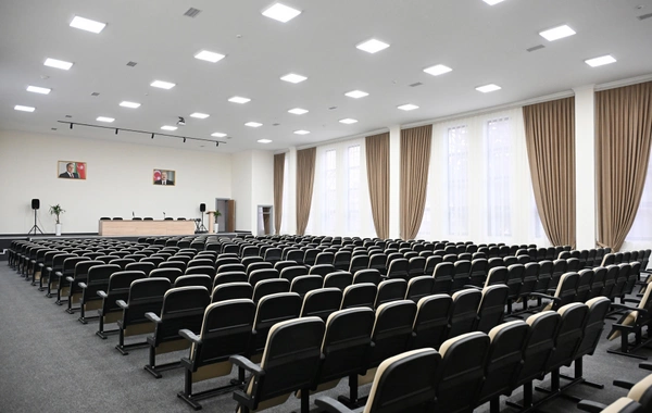 Prezident İlham Əliyev Şamaxı Avropa liseyinin yeni binasının açılışında iştirak edib