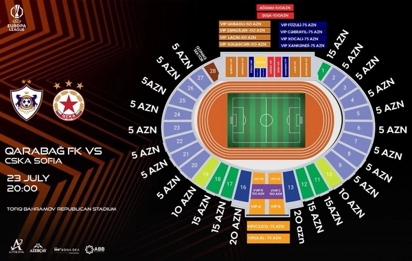 Qarabağın biletləri bu gün satışa çıxarılır