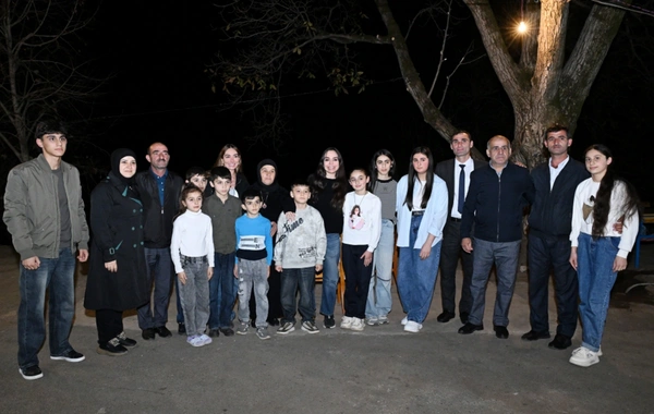 Leyla Əliyeva və Arzu Əliyeva Astarada Pəncəli Teymurovun ailəsini ziyarət ediblər