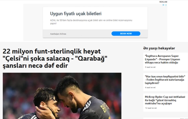 "Qarabağ" ingilislərə ŞOU GÖSTƏRDİ - Dünya bizdən DANIŞIR