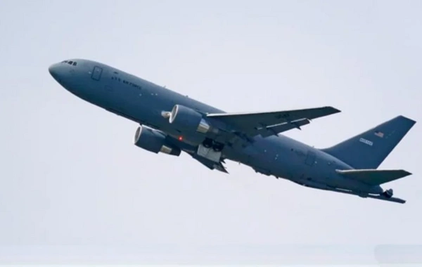 An American military aircraft flew over the Persian Gulf