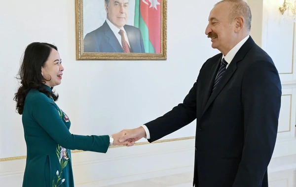 Prezident İlham Əliyev Vyetnamın Vitse-prezidenti ilə görüşüb