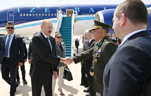 İlham Əliyev Türkiyəyə işgüzar səfərə gedib - FOTO