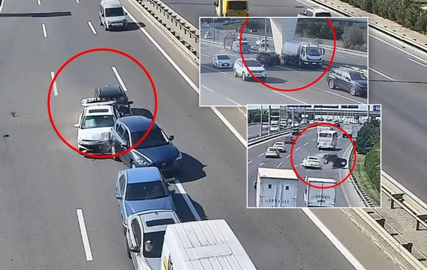 Bakıda dəhşətli qəzaların ANBAAN VİDEOSU