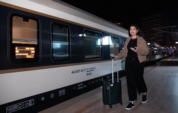 Bakıdan çıxan sərnişin qatarı Tbilisiyə çatıb