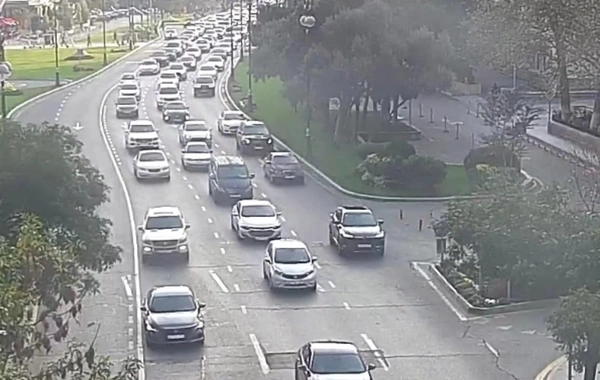 Bakıda bu yollarda nəqliyyatın sıxlığı müşahidə olunur
