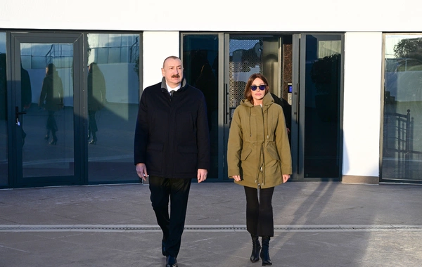 Prezident İlham Əliyev Xankəndi şəhərində Zəfər parkının açılışında iştirak edib
