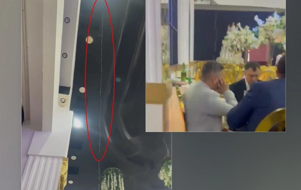 Toyda şadlıq evinin tavanı deşildi, zalı su basdı