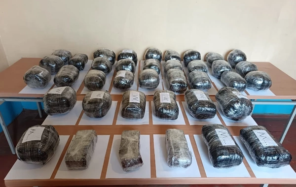 İrandan Azərbaycana 35 kiloqramdan çox narkotik keçirilməsinin qarşısı alınıb