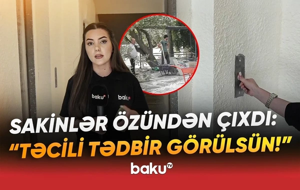 9 mərtəbəli binada liftlər dayandırılıb