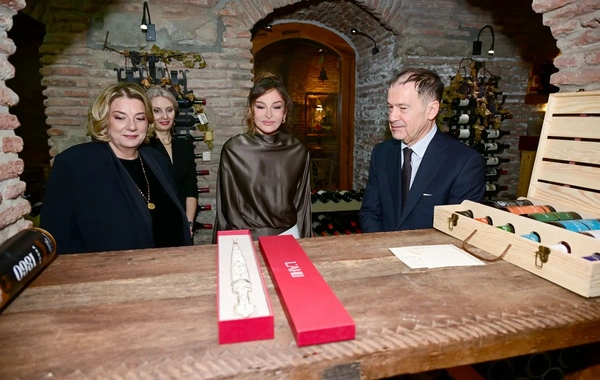 Tbilisidə Mehriban Əliyevanın şərəfinə lanç verilib