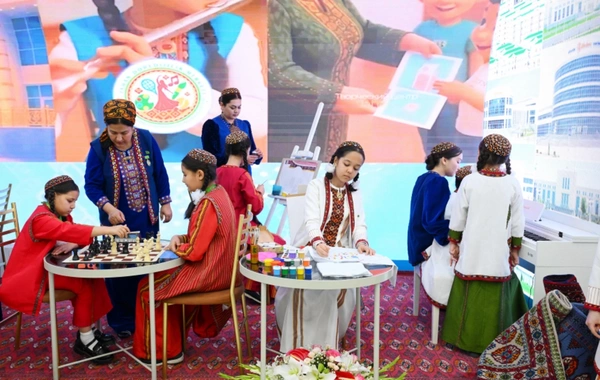 Leyla Əliyeva Türkmənistanda beynəlxalq konfransda iştirak edib