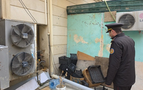 "Qobu Park" yaşayış kompleksində şərti yanğın təlimi keçirilib