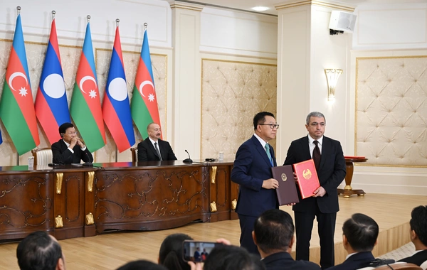 Azərbaycan ilə Laos arasında Birgə Bəyanat qəbul olunub və iki sənəd mübadilə edilib