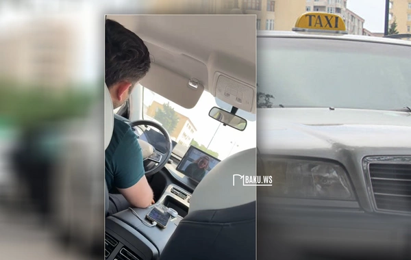 Taksi sürücüsü 9 aylıq hamilə qadını yarıyolda düşürdü - Filmə baxmağına etiraz edirmiş...
