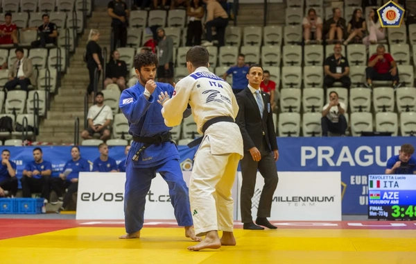 Avropa Kuboku: Azərbaycan cüdoçusu Əbil Yusubov gümüş medal qazanıb