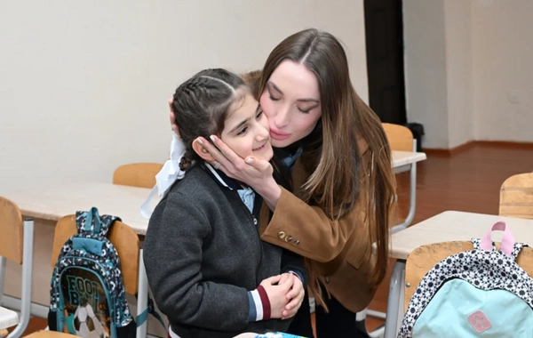 Leyla Əliyeva və Alyona Əliyeva Qubada internat tipli ümumtəhsil məktəbini və STEAM mərkəzini ziyarət ediblər