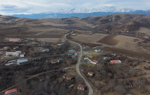 Президент Ильхам Алиев ознакомился с работами, проделанными в селе Чылдыран Агдеринского района