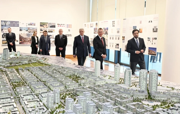 Latviya Prezidenti Edqars Rinkeviçs "Bakı Ağ Şəhər"də olub