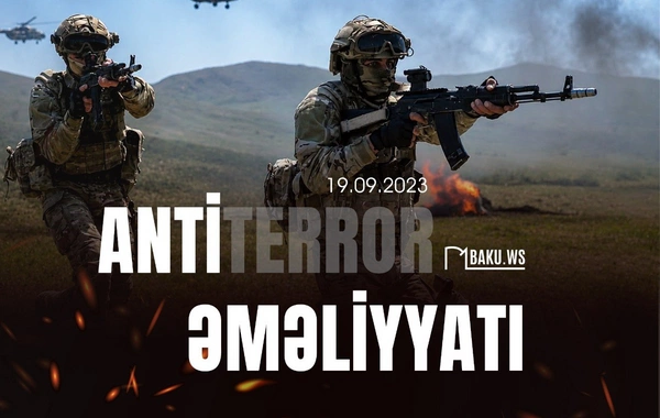 Azərbaycan Ordusunun Qarabağda keçirdiyi antiterror əməliyyatının ildönümüdür