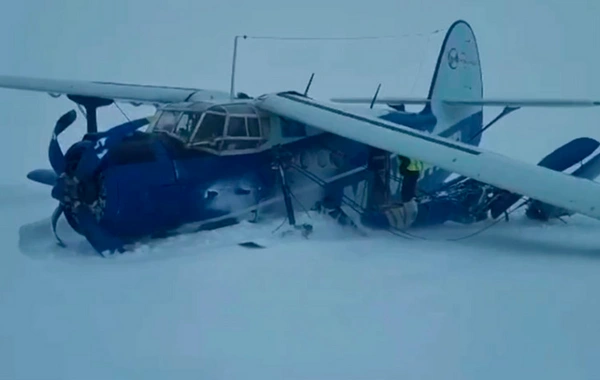 "An-2" sanitar təyyarəsi Qazaxıstanda sərt eniş edib