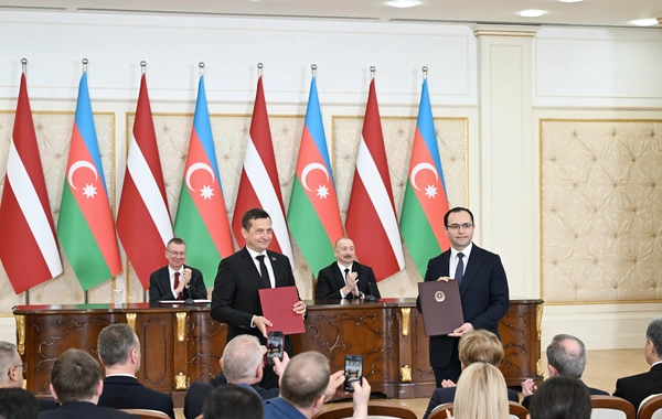 Azərbaycanla Latviya arasında 5 sənəd mübadilə edilib