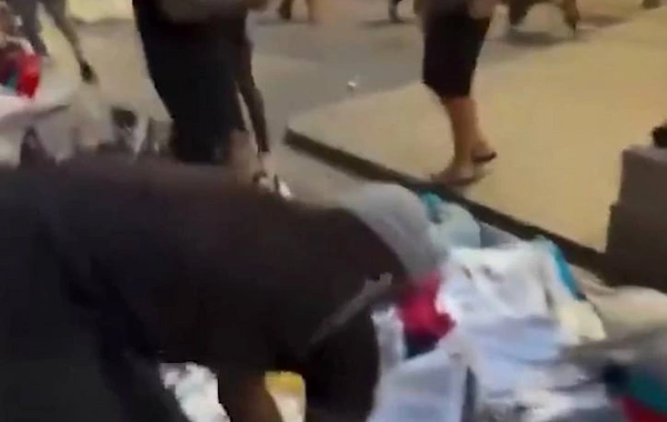 Lüks brend mağazalarını talan edib, küçələrdə satırlar