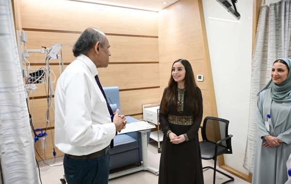 Leyla Aliyeva visited the Comprehensive Cancer Treatment and Research Center in Muscat