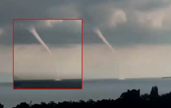 Göyçə gölünün üzərində tornado - ANBAAN VİDEO