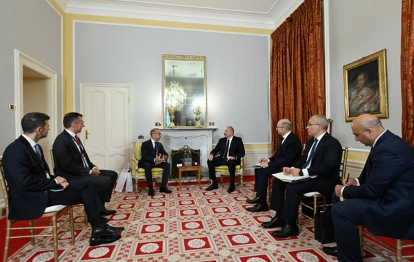 İlham Əliyev İtaliyanın Ansaldo Energia şirkətinin baş icraçı direktoru ilə görüşüb