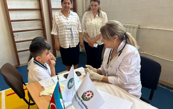 Səhiyyə Nazirliyi Xankəndidə uşaqlar üçün tibbi aksiya keçirdi
