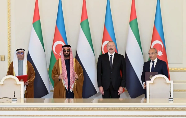 İlham Əliyev Birləşmiş Ərəb Əmirliklərinin milli təhlükəsizlik müşavirini qəbul edib