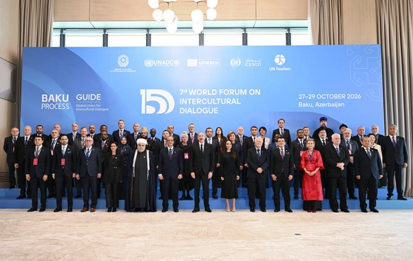 Prezident İlham Əliyev VII Ümumdünya Mədəniyyətlərarası Dialoq Forumunun açılışında çıxış edib