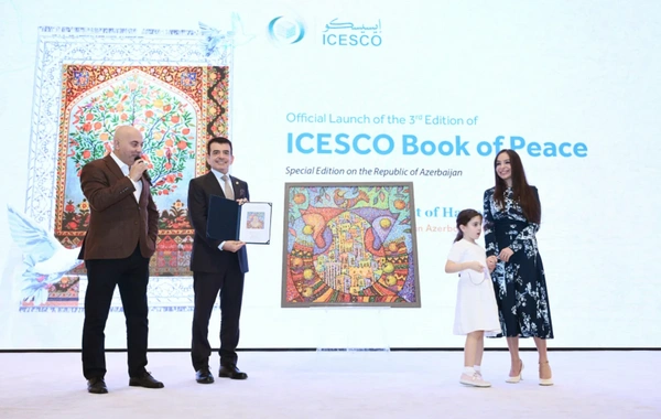 Bakıda ICESCO-nun "Sülh kitabı"nın Azərbaycana həsr edilən III nəşrinin təqdimatı olub