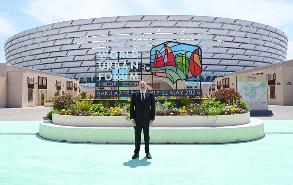 Prezident İlham Əliyev Bakı Olimpiya Stadionunun ərazisində WUF13 ilə bağlı görülən işlərlə tanış olub