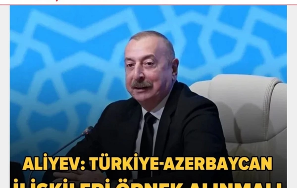 Azərbaycan Prezidentinin IV Şuşa Qlobal Media Forumundakı çıxışı Türkiyə mediasının diqqət mərkəzindədir