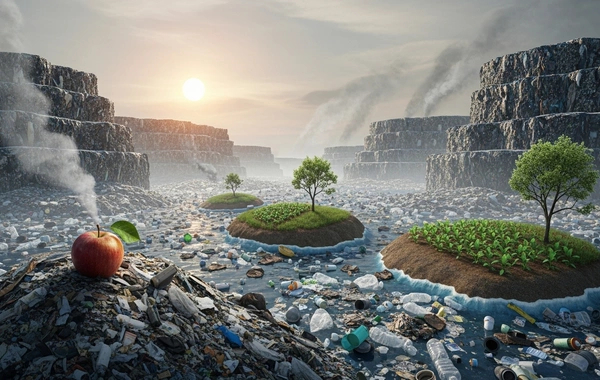 The planet is turning into a dump: there is more garbage than food