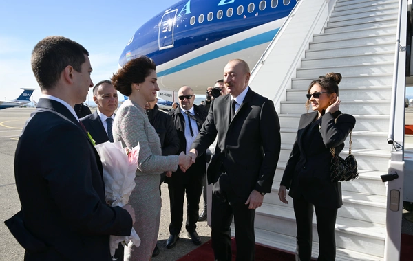 Prezident İlham Əliyev Gürcüstana dövlət səfərinə gedib