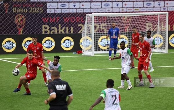 Bakıda təşkil olunan minifutbol üzrə dünya çempionatında daha bir oyun keçirilib