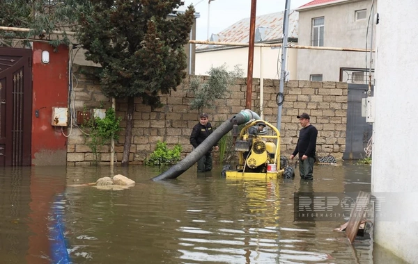 FHN rəsmisi: Bakı, Sumqayıt, Abşeron və Xızıda suyun çəkilməsi işləri davam etdirilir